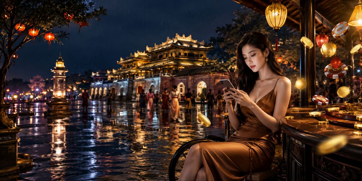 Người dùng tại Huế chơi casino trực tuyến qua điện thoại tại quán cà phê buổi sáng